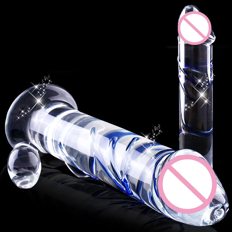Анальная пробка для взрослых фаллоимитатор секс игрушки Кристальный пенис
