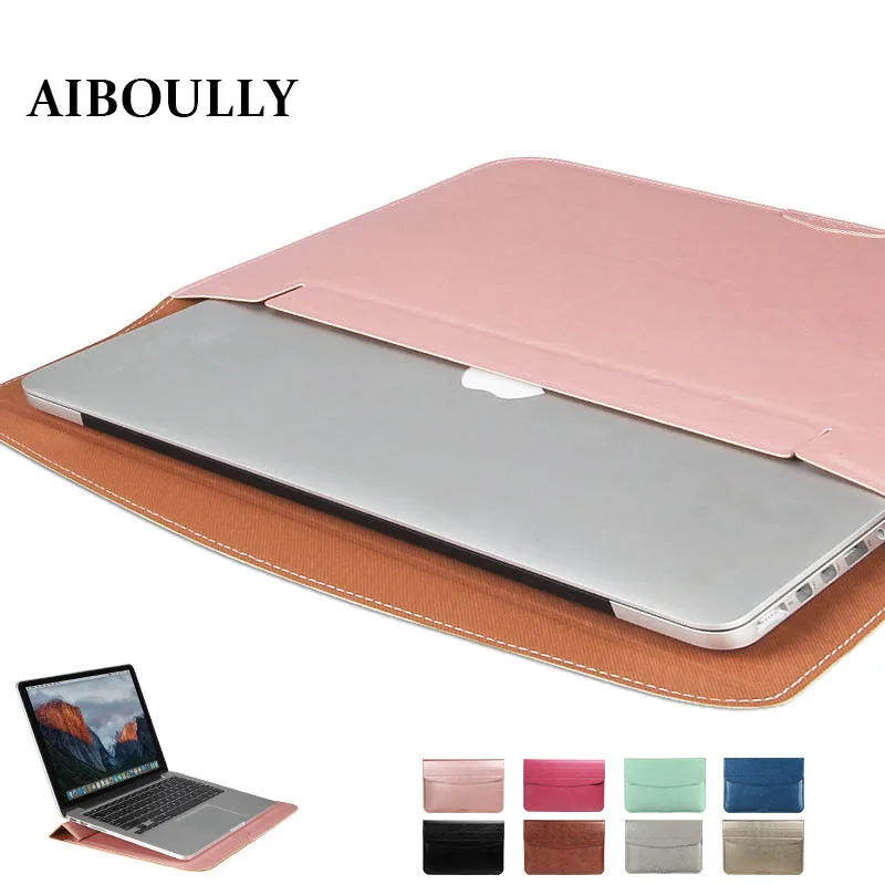 Ультратонкий водонепроницаемый чехол из искусственной кожи для ноутбука Apple Macbook