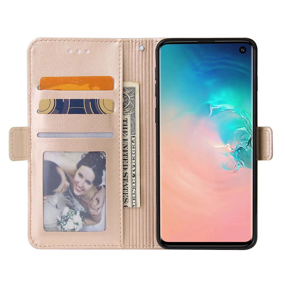 Бумажник с застежкой-молнией чехол для телефона для samsung S10 плюс S10e S8 S9 Note 8 9 A5 A6 A8 A10 A20 A50 A70 M10 Флип кожаный чехол для телефона чехол