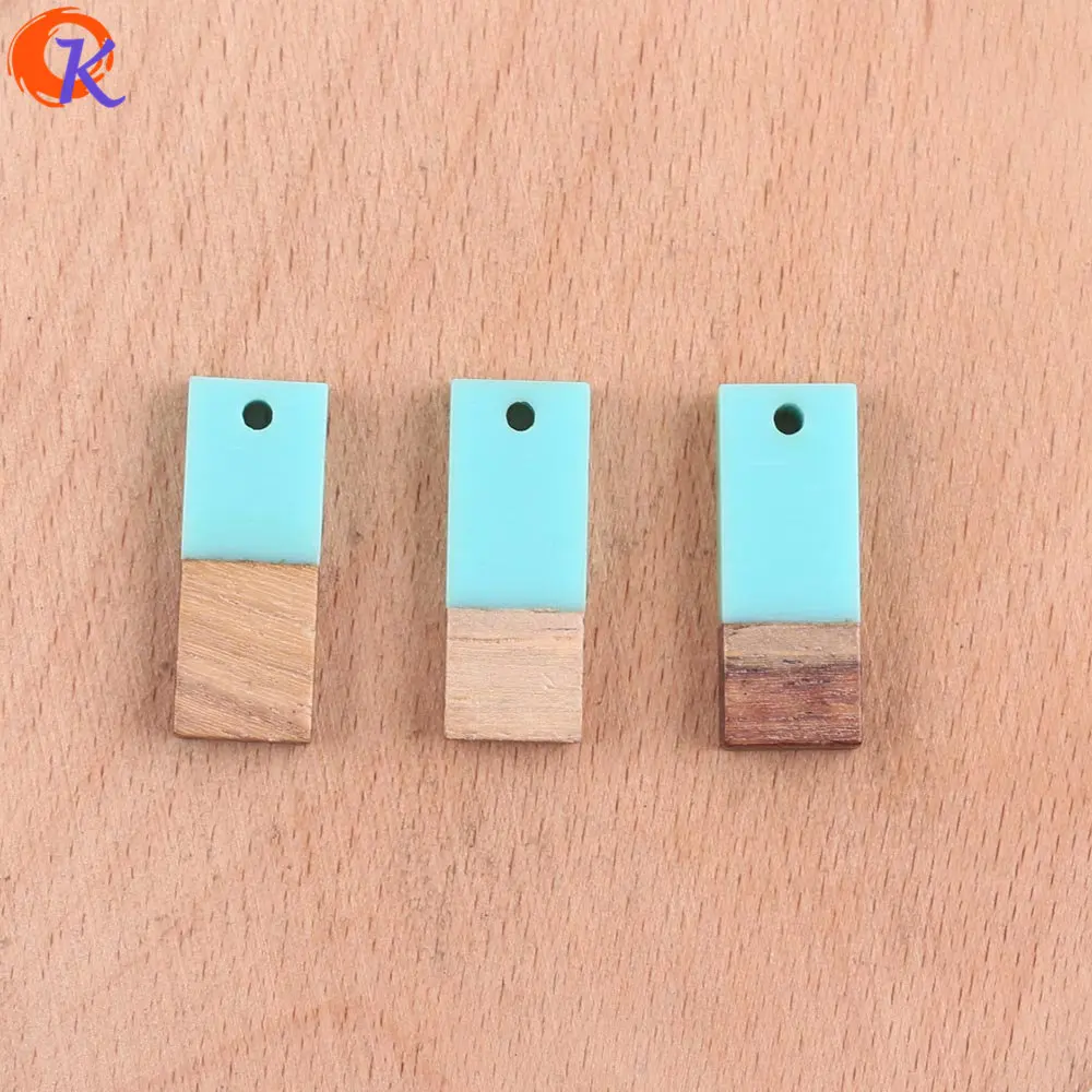 Cordial Design 50Pcs 9*23MM Jewelry Accessories/Earrings Making/Square Shape/Natural Wood &amp Resin/Hand Made/Earring Findings | Украшения