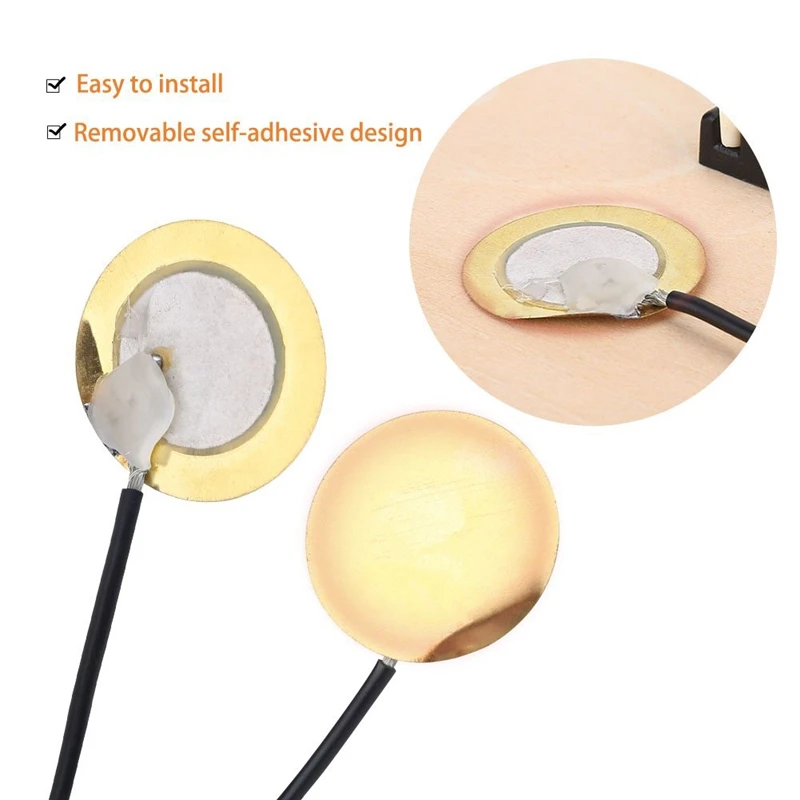 Acoustic Guitar Transducer Pre-Wired Amplifier Piezo Jack Pickup Accessory | Спорт и развлечения