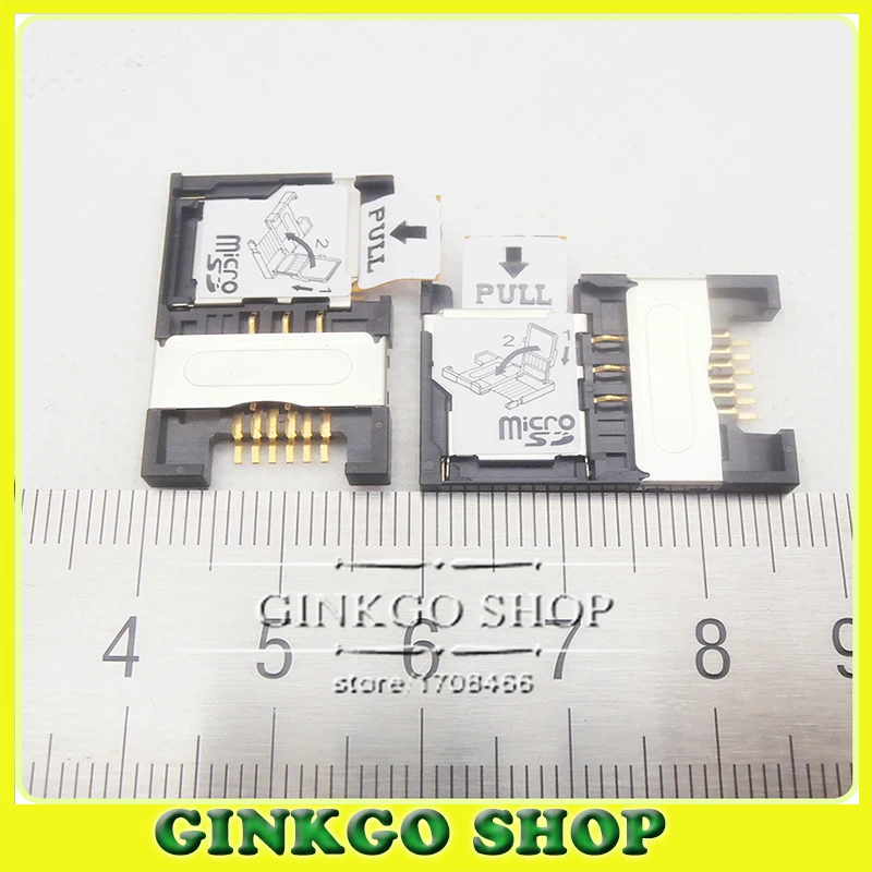 100pcs/lot 2 in 1 Mobile Phone Sim card Slot sim socket Holder +Memory Card holder PROCONN quality Free shipping | Обустройство дома