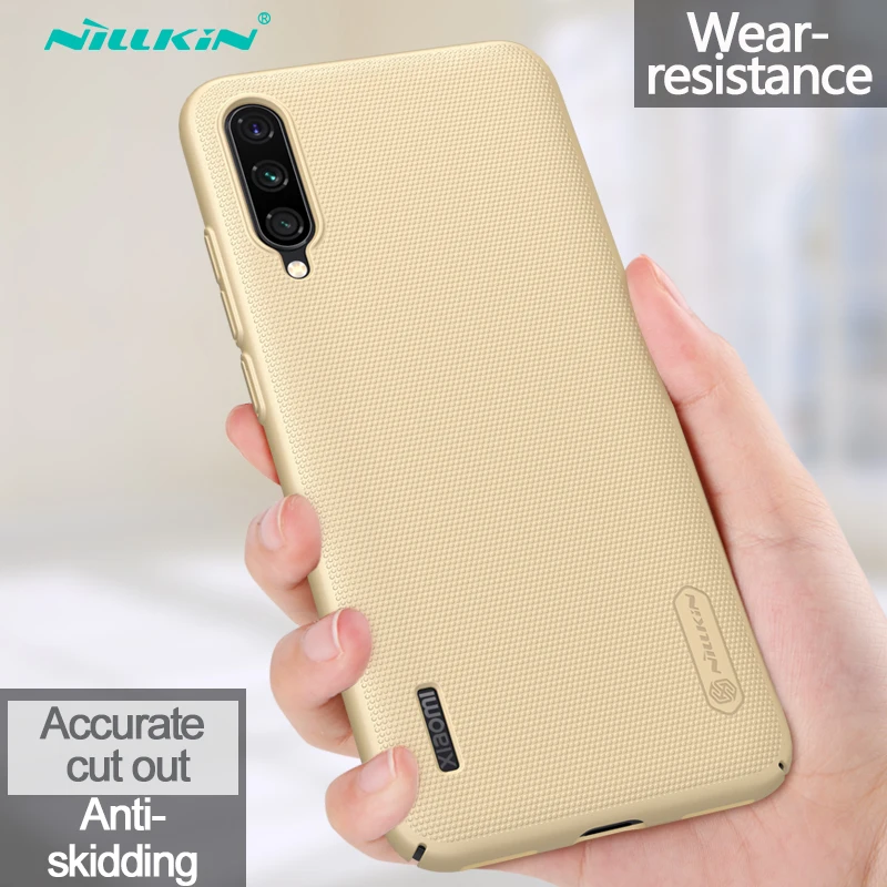 Золотой Nillkin матовый чехол для Xiaomi mi A3 и mi CC9e супер матовый защитный ультратонкий чехол для мобильного телефона ПК Жесткий Чехол - Цвет: Золотой