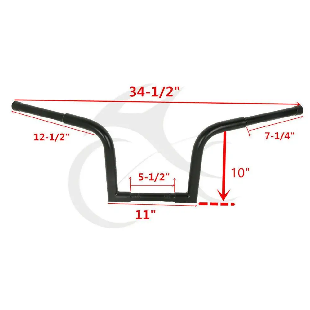 Мотоцикл 10 &quot12&quot 14 &quot16&quot Rise 1 1/4 &quotFat Ape Hangers Bars handlebar для Harley Softail Sportster XL883 1200 FLST FXST