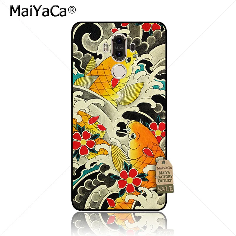 MaiYaCa японская Татуировка Koi Fish Новинка Fundas чехол для телефона Huawei mate 9 p9 p10plus mate9 10