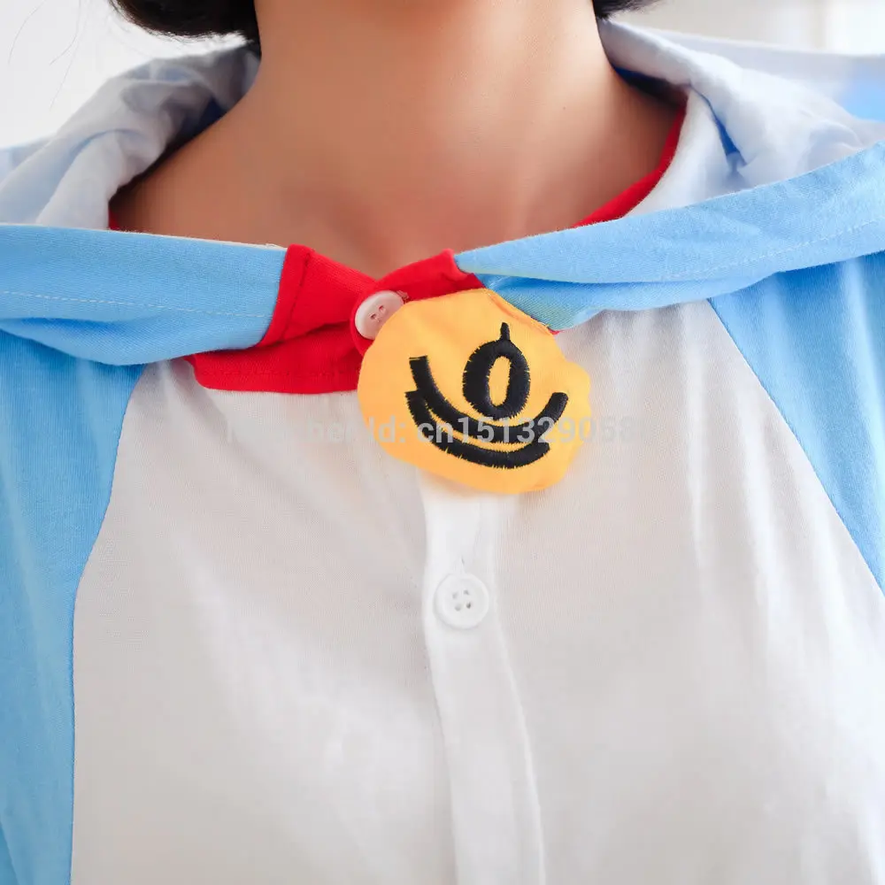Пижама с коротким рукавом Doraemon унисекс пижама капюшоном для взрослых костюм