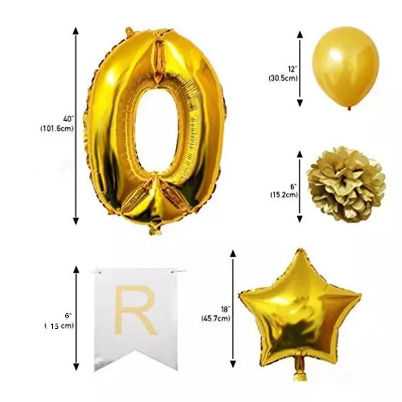 Воздушные шары с надписью Happy Birthday украшение для дня рождения 2019 | Дом и сад