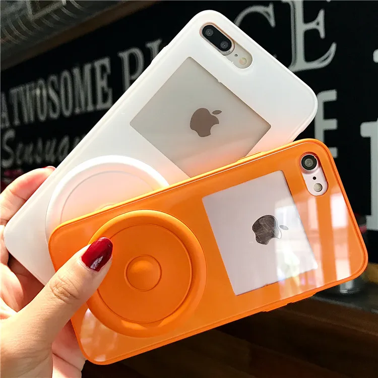 iToncs Japan Retro Mini Handheld Ipod Mp3 Players Soft TPU Phone Case for Iphone 6 6s 7 8 Plus X XR XSMAX Gift Solid Back Covers |