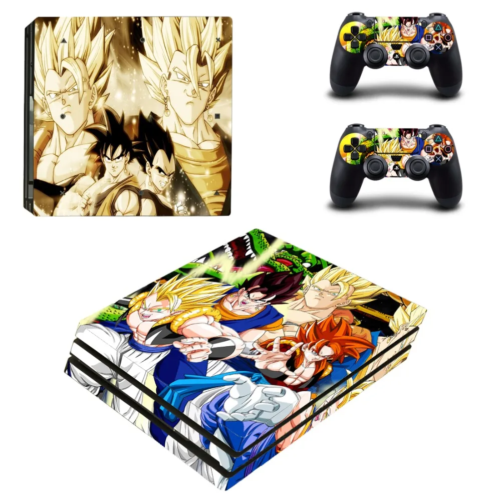 Аниме Dragon Ball Z PS4 Pro наклейка на кожу Виниловая для Sony Playstation 4 консоль и 2