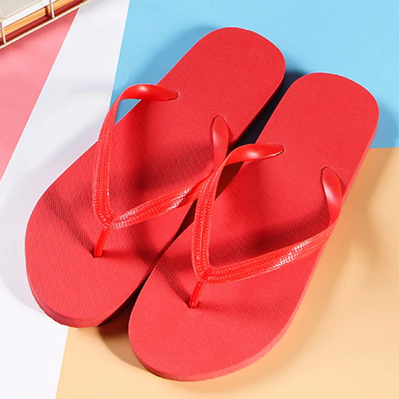 Новинка 2019 года Летние вьетнамки на платформе женские пляжные шлепанцы обувь