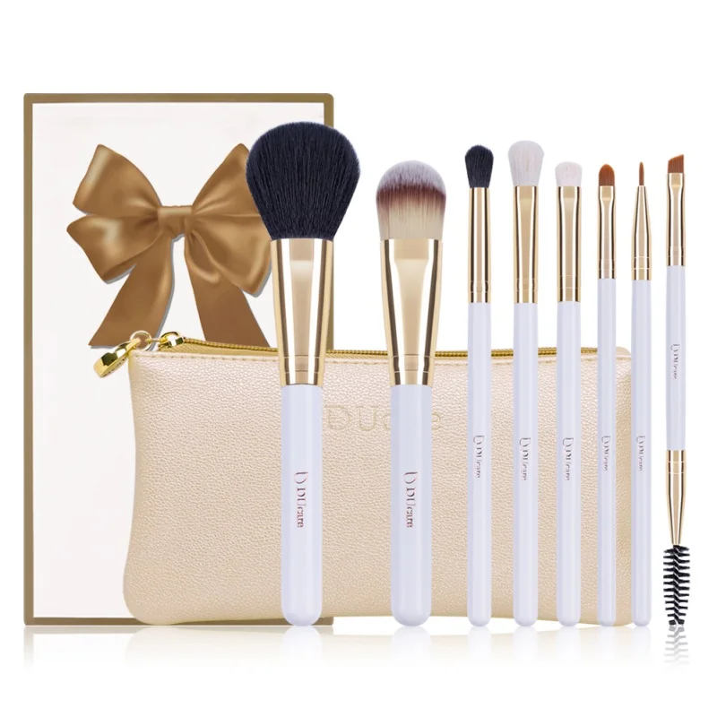 DUcare 8 Single Head Refreshing Suit Combination Foundation Blush Concealer Eyses Shadow Brush Beginner Makeup Tools | Красота и
