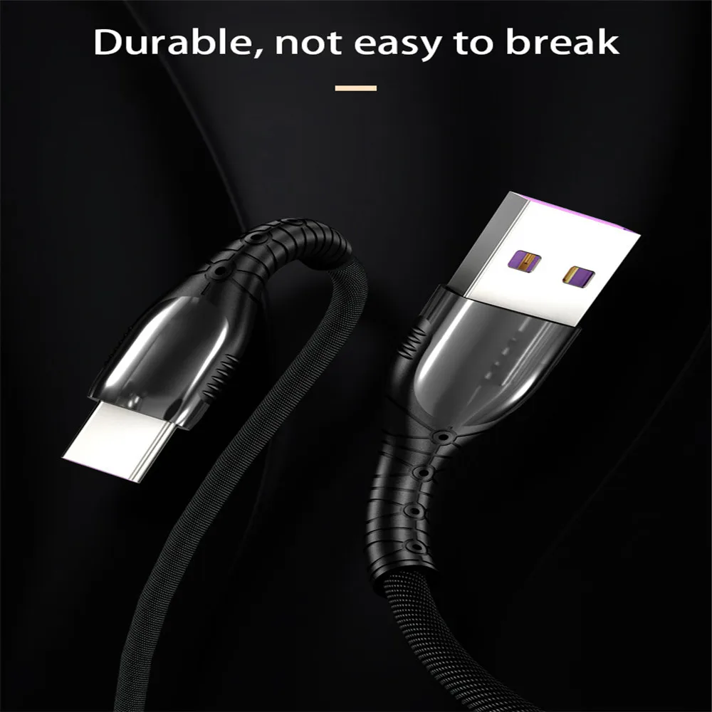 USB C Type кабель 5A 40 Вт QC 3 0 Для Huawei Mate 30 Кабель для быстрой зарядки зарядного