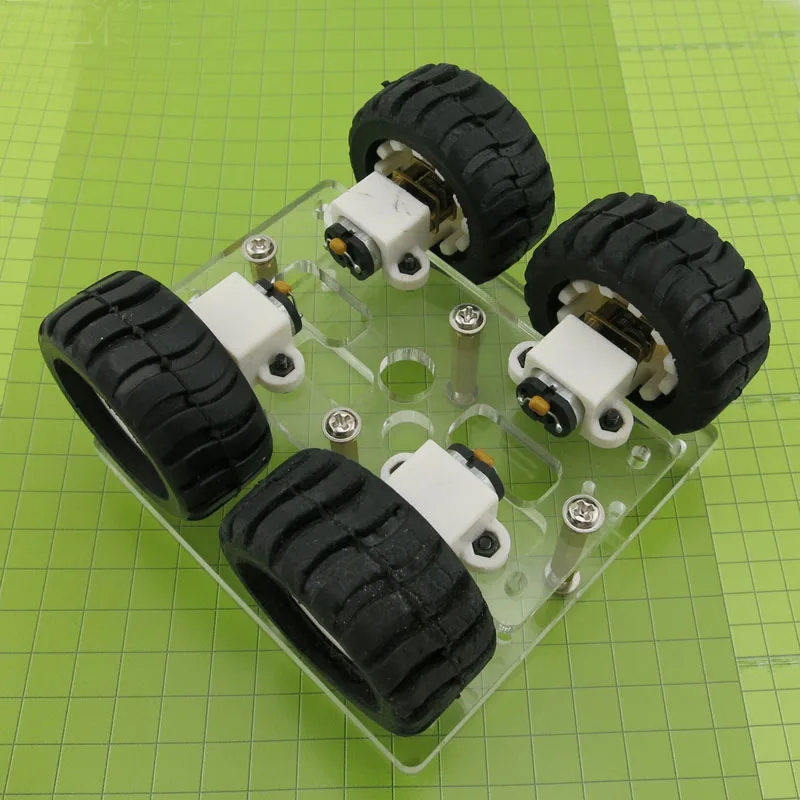 Акриловый N20 мотор умный 4wd робот шасси автомобиля для Arduino замедление двигателя