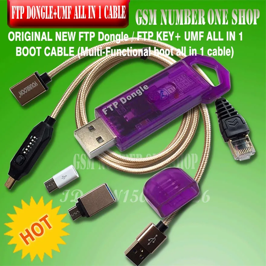 2019 Оригинальный Новый ftp dongle / FTP KEY DONGLE + UMF все в 1 кабель загрузки|Детали устройств