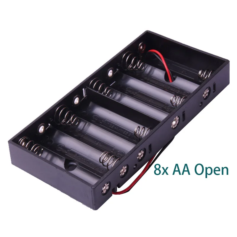 Glyduino на возраст 1, 2, 3, 4, 6, 8x для AA, AAA, 18650 подключение батарейного отсека чехол Крышка герметичная и полуоткрытый держатель батареи Коробка