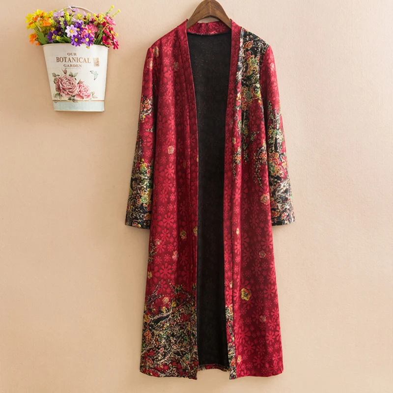 Женская накидка с принтом весеннее пальто средней длины выше колена ветровка