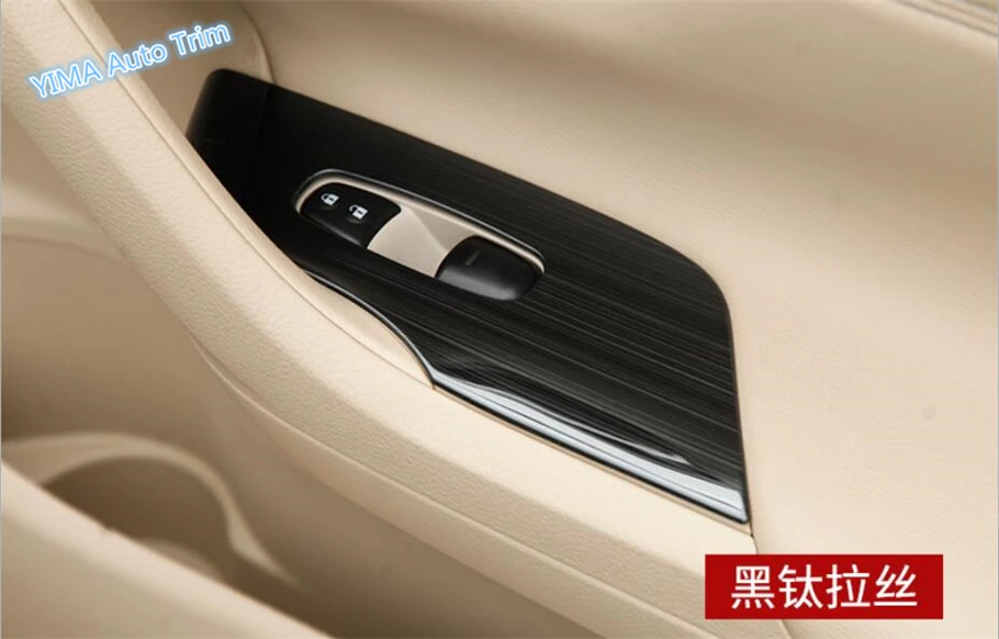 Lapetus For Nissan Teana / Altima 2014 - 2018 Auto Styling Door Armrest Window Glass Lift Button Panel Cover Trim 4 Piece Set | Автомобили
