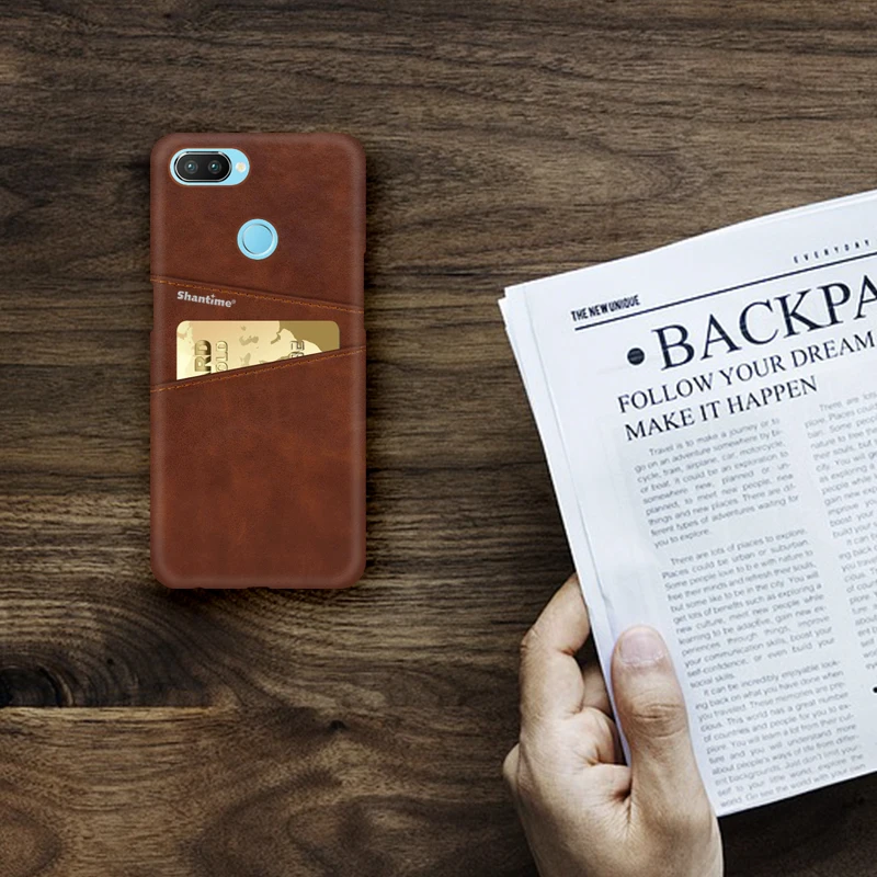 Роскошный винтажный кожаный чехол для OPPO R15 чехол для телефона для OPPO R15 Pro слот для карт из искусственной кожи чехол
