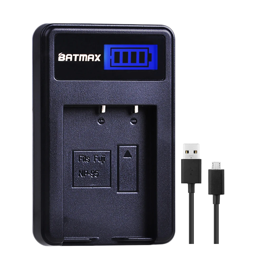 Batmax NP-95 NP 95 NP95 LCD USB зарядное устройство для Fujifilm X30 X100 X100S X100T XS1 FinePix F30 F31 3D |