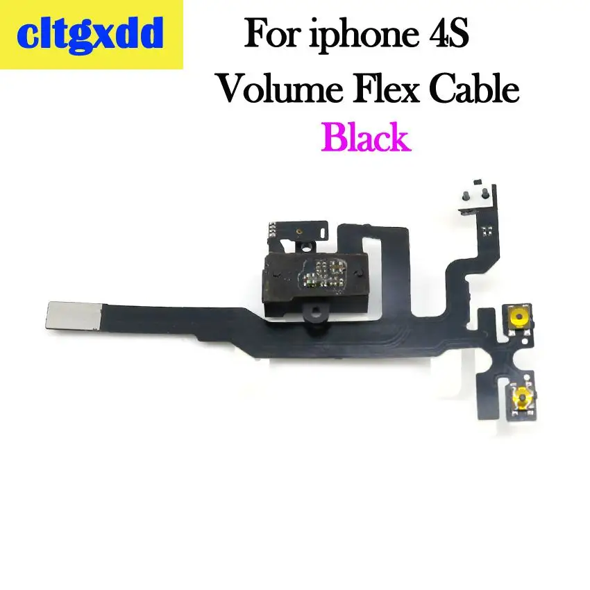 Cltgxdd для iPhone 4, 4S, 5, 5S, 5C, 6, 6S Plus кнопка регулировки громкости источник энергии переключатель на кнопку выключения ключ гибкий кабель, сменные детали