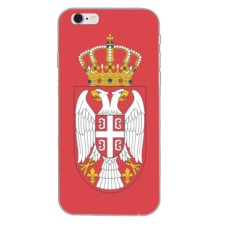 Флаг сербии мягкий, силиконовый, из ТПУ чехол для телефона для Apple Iphone 4 4s 5 5S 5C SE 6 6s плюс 7 7 plus 8 8 plus X - Цвет: serbiaflagA11
