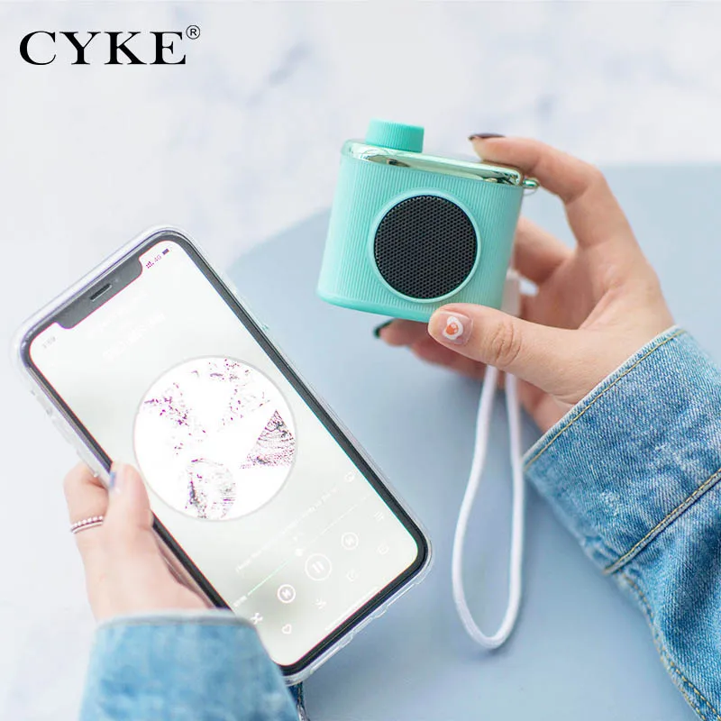 Новинка маленькая Колонка CYKE для камеры мини колонка с изображением макарон