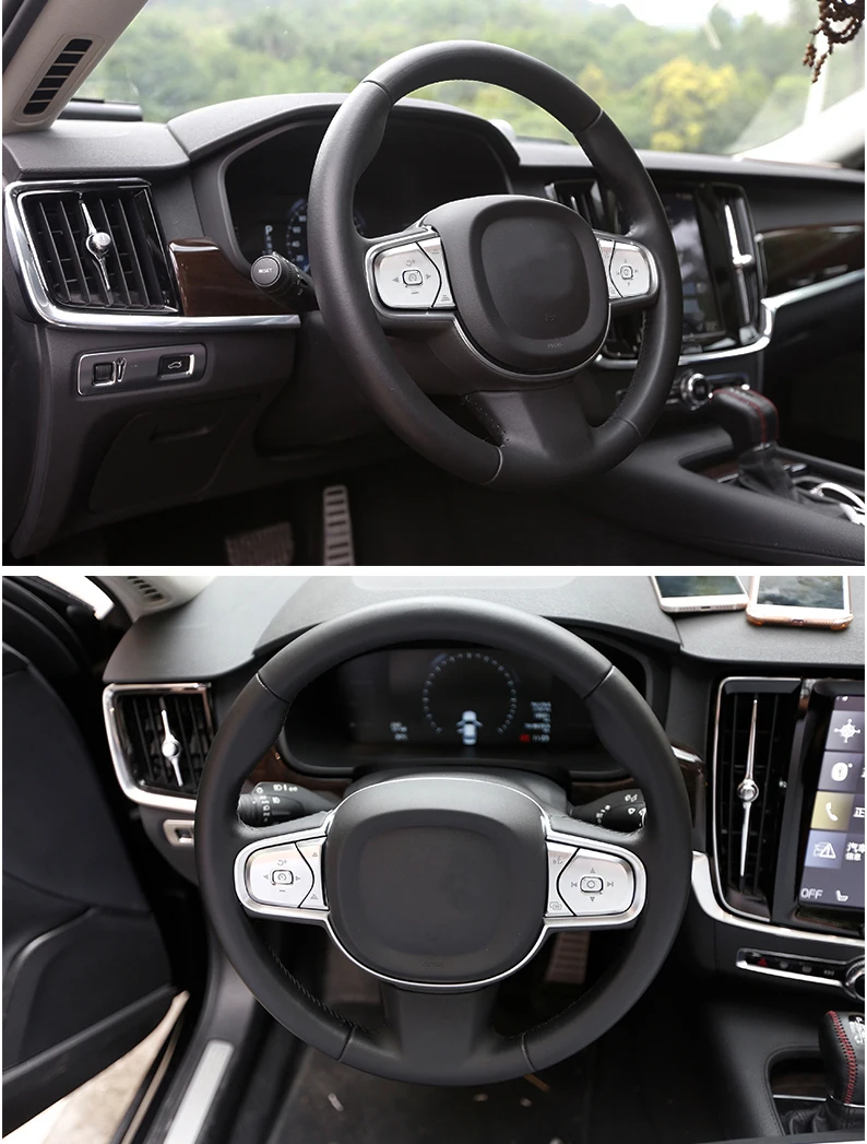 Lsrtw2017 черный, АБС-пластик, Автомобильный руль планки с кнопками для volvo xc60