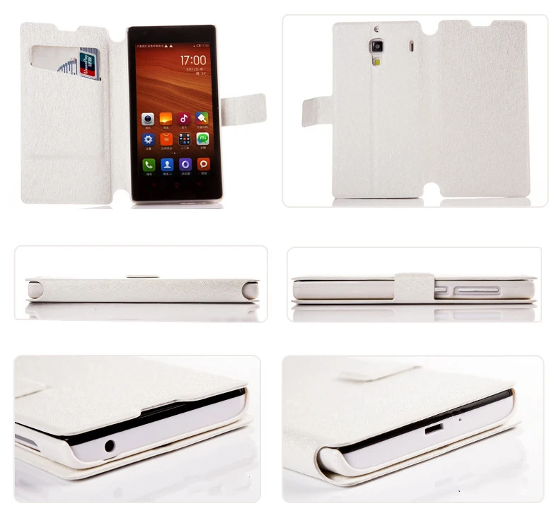Шелковый чехол для Xiaomi Redmi 4A 4 Pro 4X5 плюс 5A 3 3X3 S Note 4X2 с клапаном подставкой и