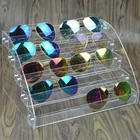 Многоуровневый органайзер для ювелирных изделий, акриловая подставка для лака, полка для очков, стеллаж для демонстрации солнцезащитных очков, женский бокс для хранения ювелирных изделий