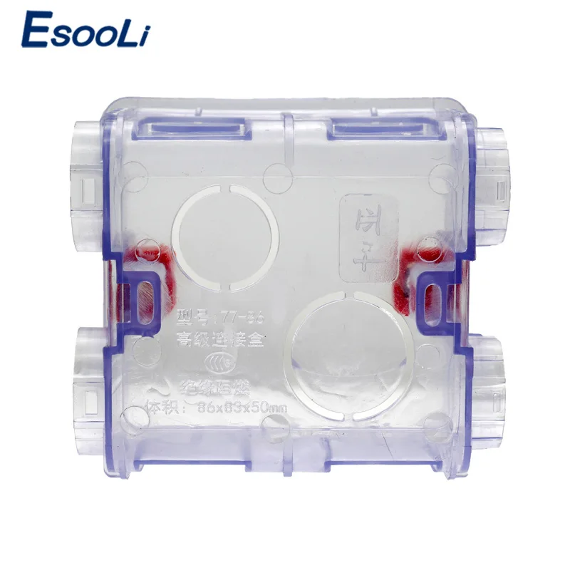 Регулируемый Прозрачный монтажный ящик Esooli внутренняя кассета 86 мм * 83 50 для
