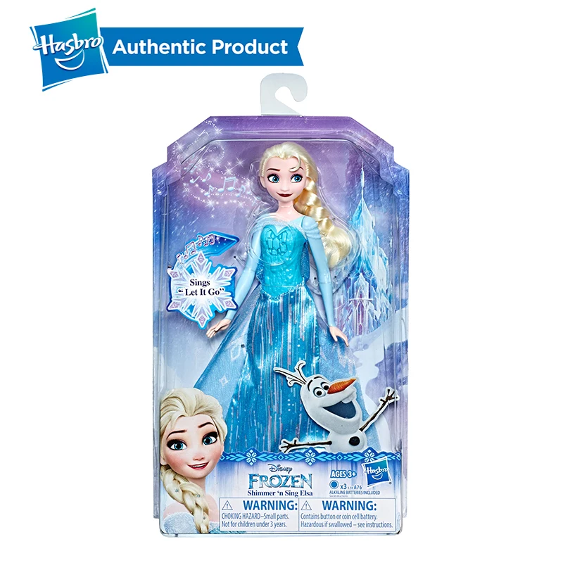 Hasbro Дисней замороженные Шиммер н Синг Эльза, поющая кукла Дисней Замороженные Игрушки одеваются Игры