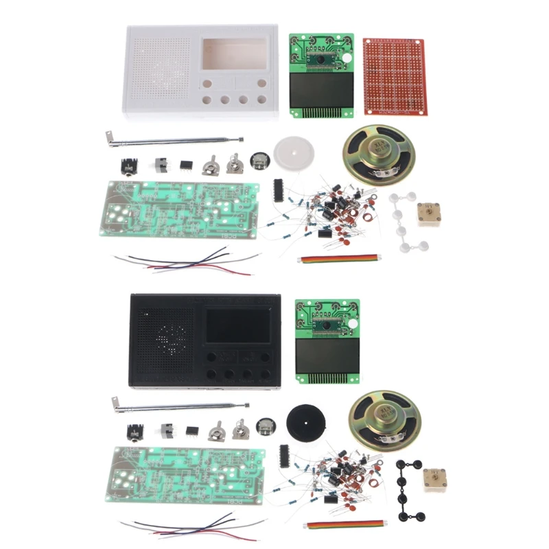 DIY lcd FM Радио Комплект Электронный образовательный Обучающий набор Частотный диапазон 72-108,6 МГц