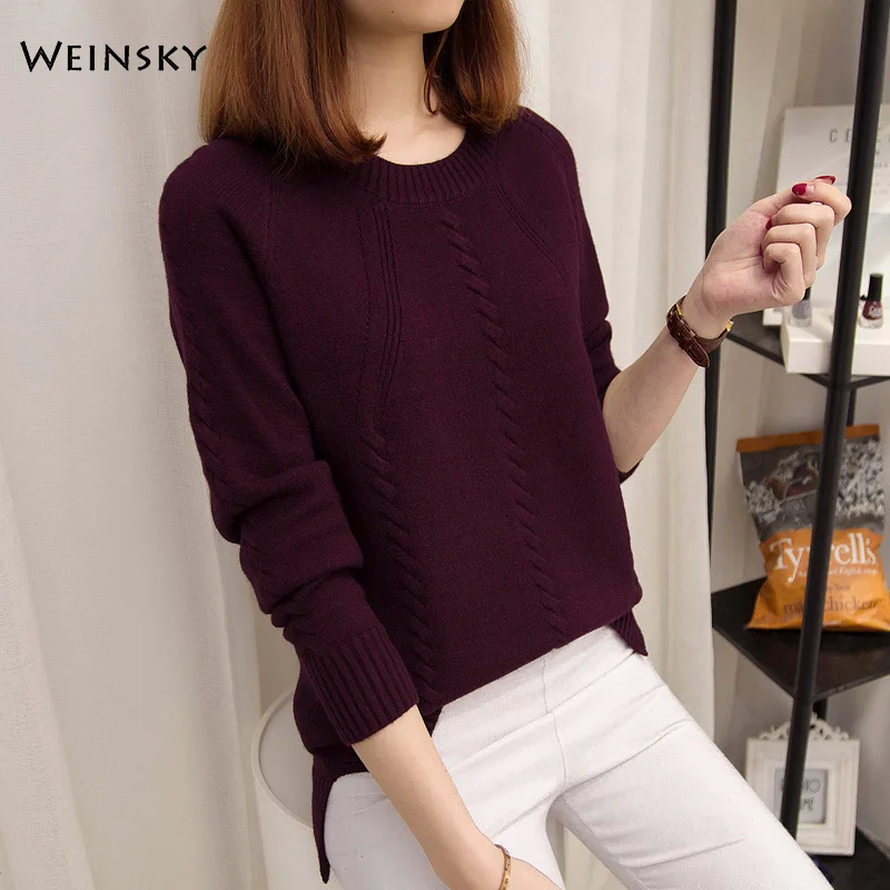 Women Knitted Sweater And Pullovers Korean Style Fashion Jumper Sweaters Winter Autumn 2019 New Lady | Женская одежда