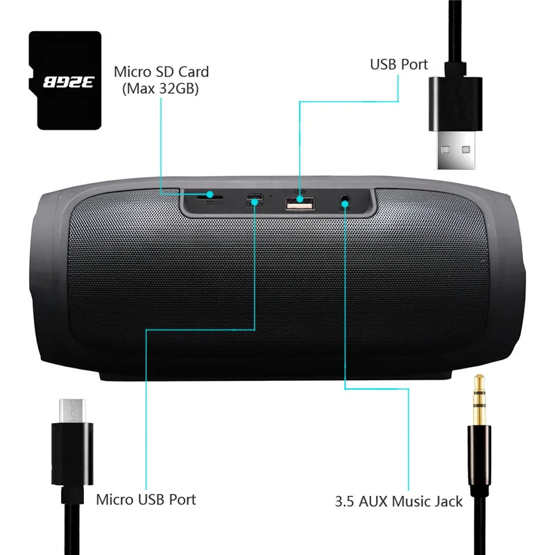 Беспроводной Bluetooth 16 W динамики столбец компьютер 2 1 Sound Bar сабвуфер USB AUX MP3