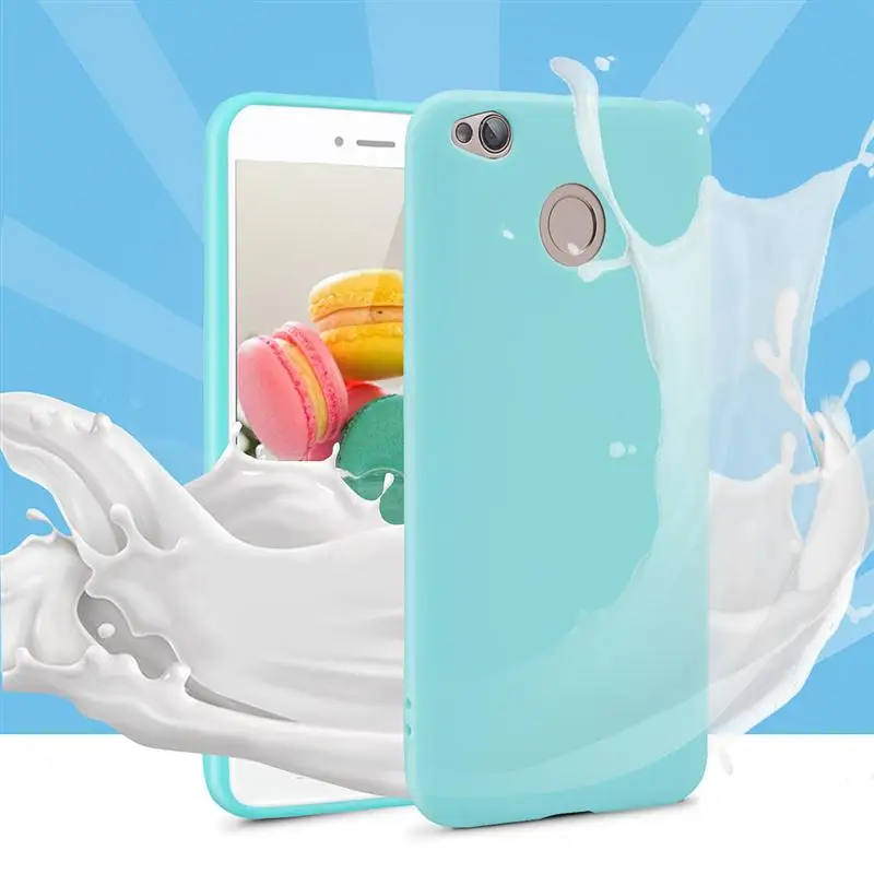 GrandEver Candy Color Soft Case For XiaoMi Red Mi 4X Silicone 5.0&quotinch Fitted Back Cover Xiaomi Redmi 4A | Мобильные телефоны и