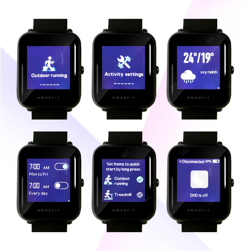 Оригинальные Huami Youth Edition Amazfit Bip Смарт спортивные часы Mi Fit IP68 Водонепроницаемые GPS