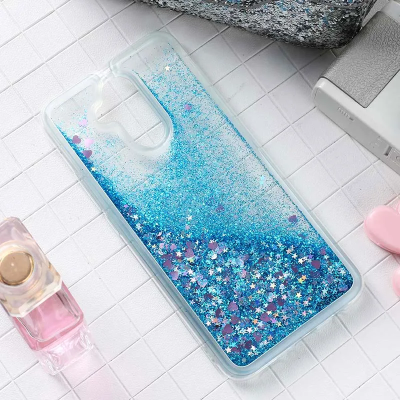 Darkblue Чехол с динамической жидкостью для huawei P smart mate 20 Lite 10 9 Pro Plus чехол с блестящим бампером Nova 3 3i 2s 2i P9 lite mini X - Цвет: Darkblue