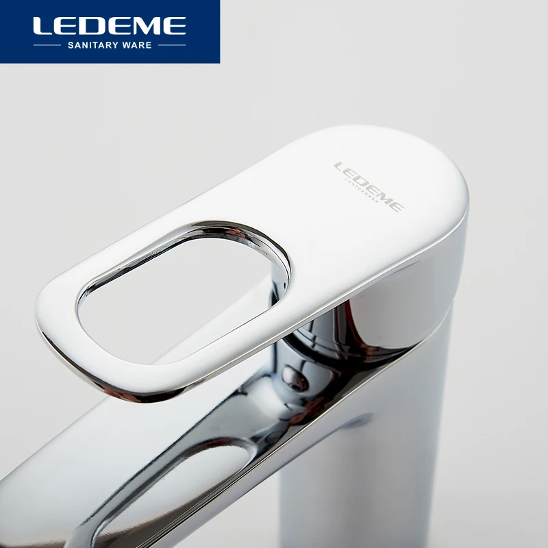 LEDEME Смеситель для умывальника латунь Цвет: хром L1049