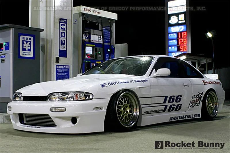 FRP стекловолокно крыло комплект боди 2 шт. подходит для 1995 1996 S14 Zenki S14A Kouki RB V1 Aero