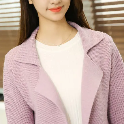 2017 осенние и зимние женские свитера длинный кардиган пиджак свитер для женщин|women