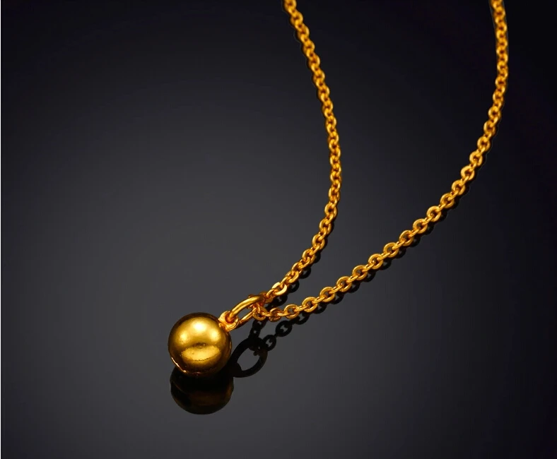 

Pure 24K Solid 999 Yellow Gold Pendant / Small bell Pendant / 0.75g