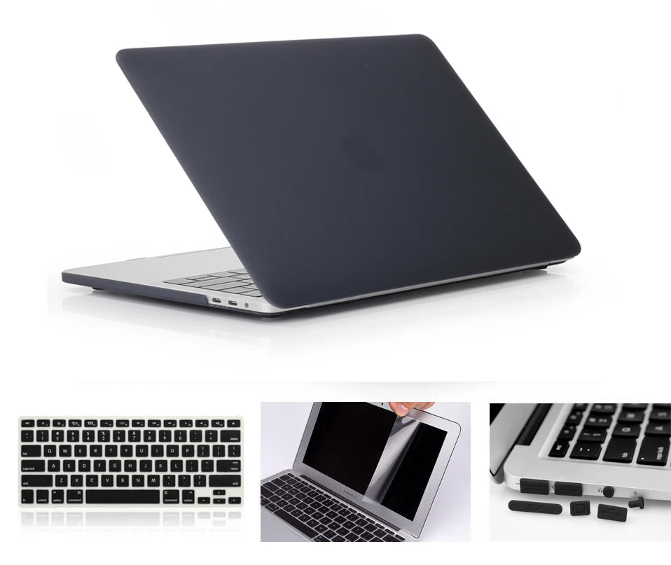Матовый Жесткий чехол для 2018 нового Apple Macbook Air 13 Модель A1932 защитный + клавиатуры