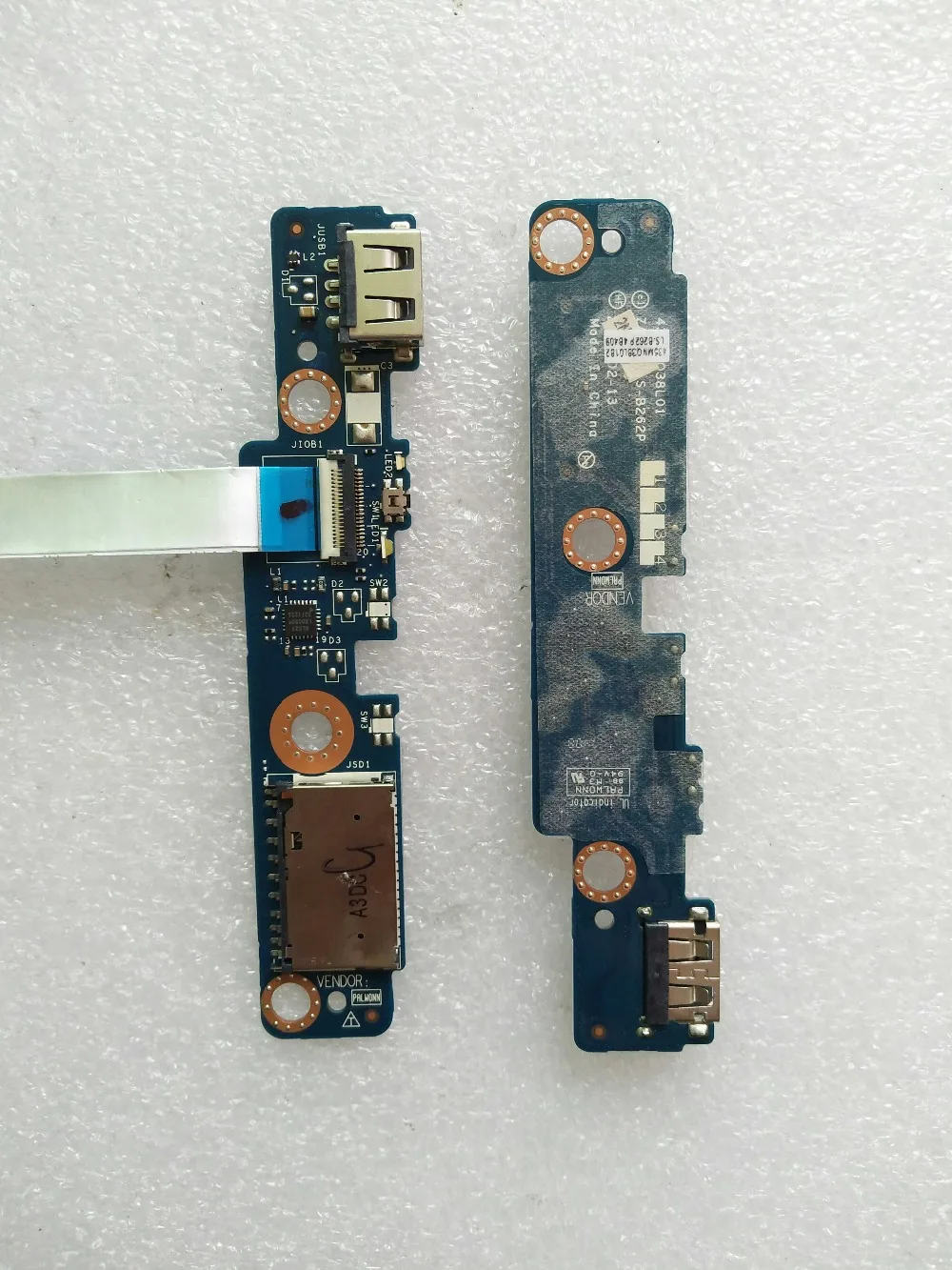 

original for Lenovo N20 N20P USB port Board SD Reader Card board wtih cable LS-B262P