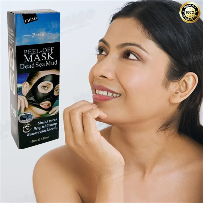 Дамы глубокое очищение лица Мертвого моря грязи черная маска сокращения пор