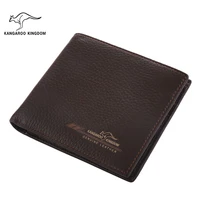 kangaroo kingdom fashion men wallets genuine leather slim bifold credit card purse wallet