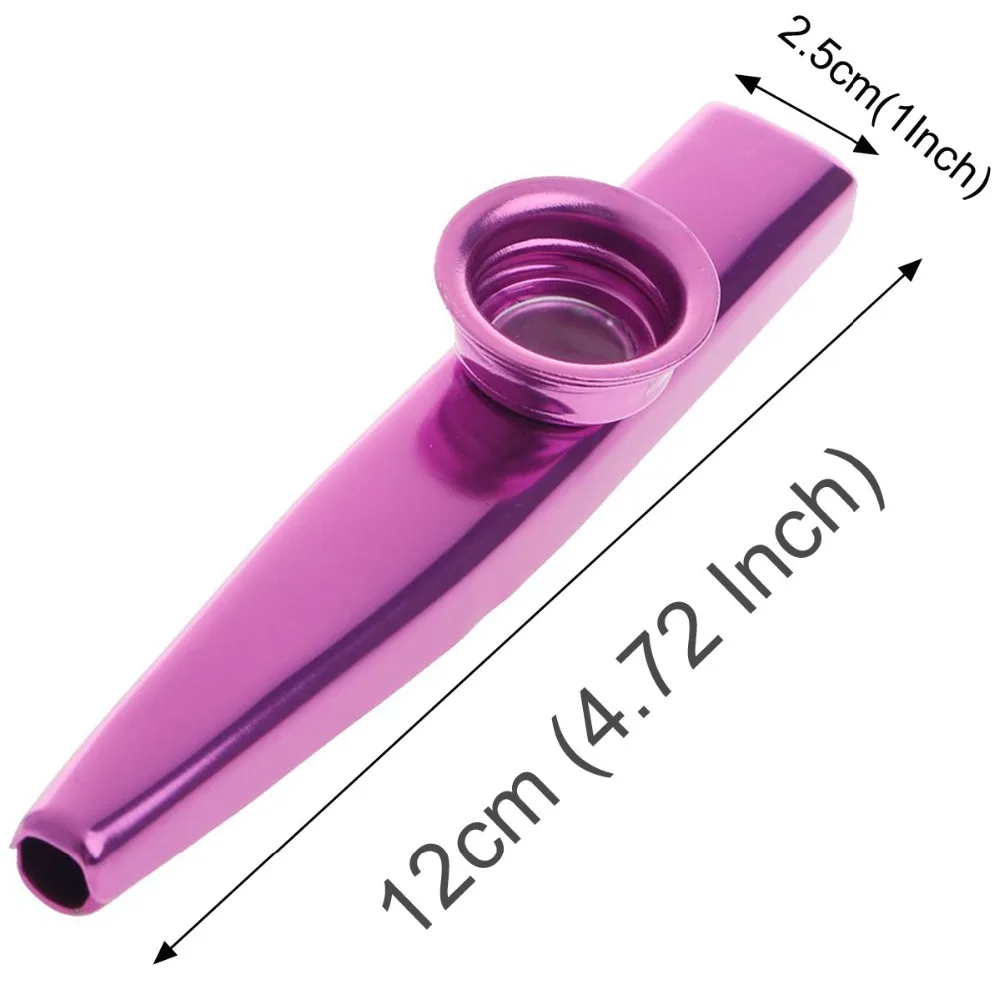 Простой дизайн легкий kazoo алюминиевый сплав металл для гитары инструмент музыкальный инструмент для любителей музыки 6 цветов на выбор