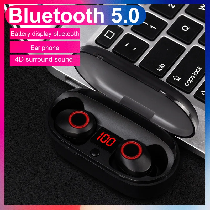 J29 Bluetooth 5 0 TWS мини беспроводные наушники вкладыши для Близнецов с аккумулятором