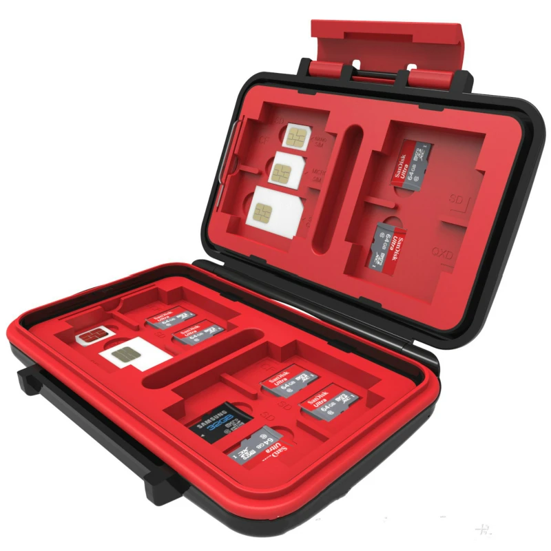 Elitooop Жесткий Чехол для карты памяти 4 CF 8 SD карта SDXC MSPD XD 12 TF T-Flash коробка хранения