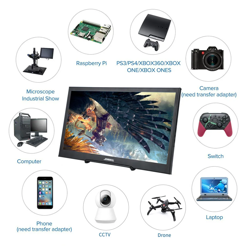 Verkauf Neue 13.3/15,6 Zoll 2K 2560*1440 Touch Screen Tragbare Display Für Raspberry Pi 3 B 2B Xbox IPS HD Monitor