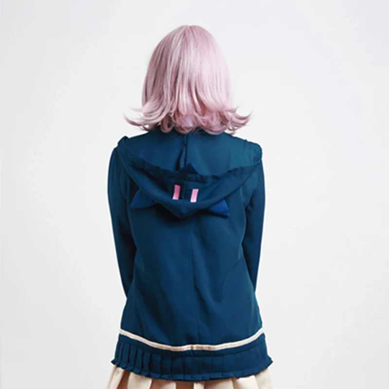 Аниме DanganRonpa Dangan Ronpa Nanami ChiaKi термостойкие волосы косплей костюм парик+ шапка парик